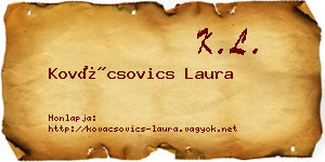 Kovácsovics Laura névjegykártya
